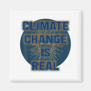 Der Klimawandel ist echt Shirt Es gibt keinen Plan Magnet