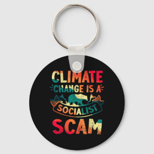 Der Klimawandel ist ein Betrug der Regierungsbehör Schlüsselanhänger