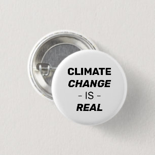 Der Klimawandel ist ein echter Button-Knopf Button