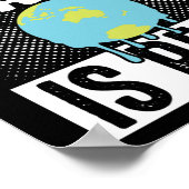 Der Klimawandel ist ein echter Klimawandel Poster (Ecke)