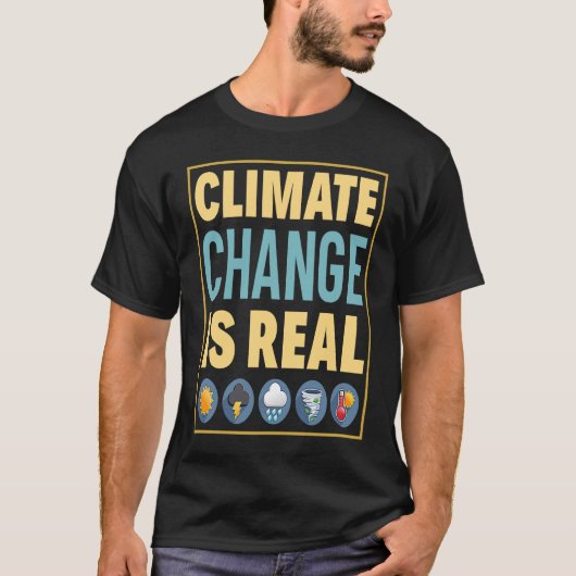Der Klimawandel ist ein echter Rett für die Umwelt T-Shirt (Vorderseite)