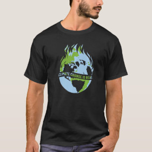 Der Klimawandel ist ein echter Umweltadvo T-Shirt