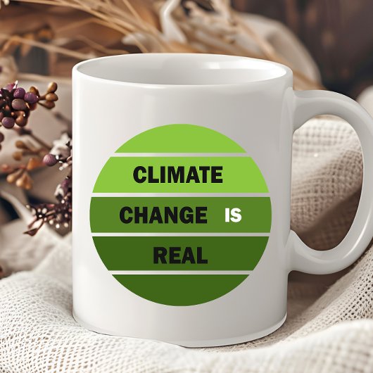 Der Klimawandel ist ein echtes Umweltbewusstsein Kaffeetasse