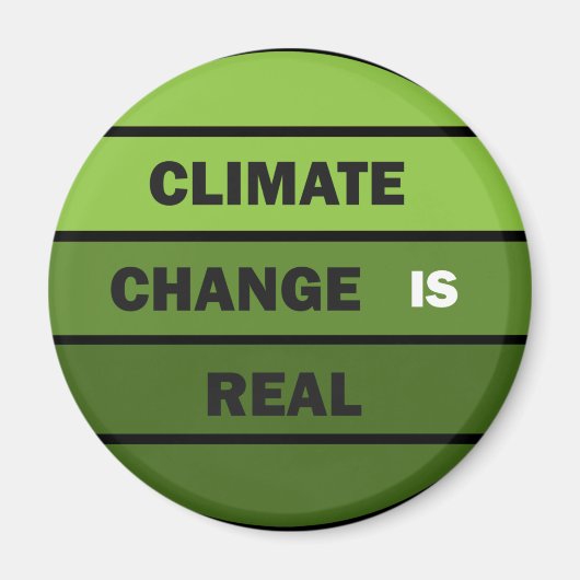 Der Klimawandel ist ein echtes Umweltbewusstsein Magnet (Vorne)