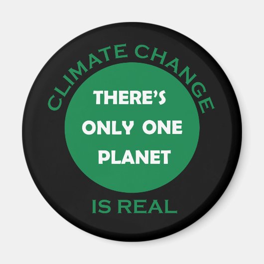 Der Klimawandel ist ein echtes Umweltbewusstsein Magnet (Vorne)