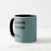 Der Klimawandel ist ein echtes Umweltbewusstsein Tasse (Vorderseite Links)