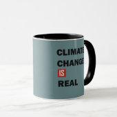 Der Klimawandel ist ein echtes Umweltbewusstsein Tasse (VorderseiteRechts)