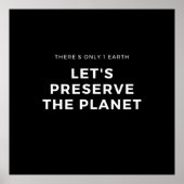 Der Klimawandel ist eine echte Notlage Poster (Vorne)