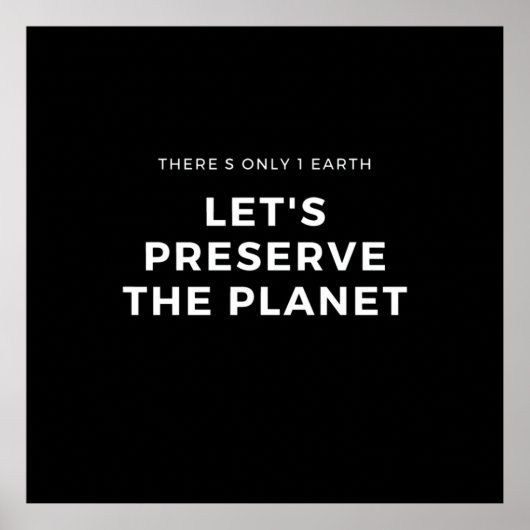 Der Klimawandel ist eine echte Notlage Poster (Vorne)