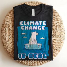 Der Klimawandel ist eine echte Polarbär-Umwelt T-Shirt