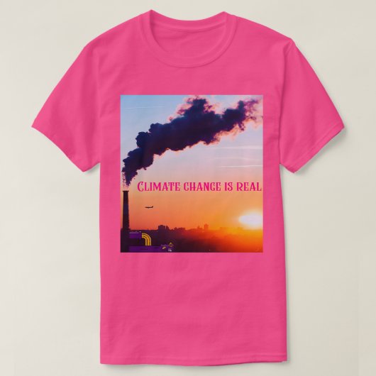 Der Klimawandel ist eine echte Rettung des Planete T-Shirt (Design vorne)