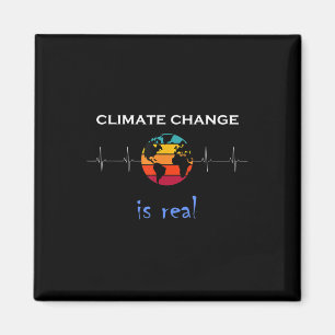 Der Klimawandel ist real für den Umweltschutz Magnet