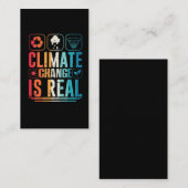Der Klimawandel ist real - globale Erwärmung Visitenkarte (Vorne/Hinten)