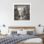 Der Klimawandel ist real Leinwanddruck (Insitu (Schlafzimmer))