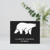 Der Klimawandel ist real Postkarte (Stehend Vorderseite)