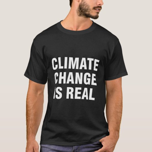 Der Klimawandel ist real T-Shirt (Vorderseite)