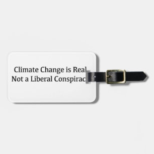 Der Klimawandel ist real und keine liberale Versch Gepäckanhänger