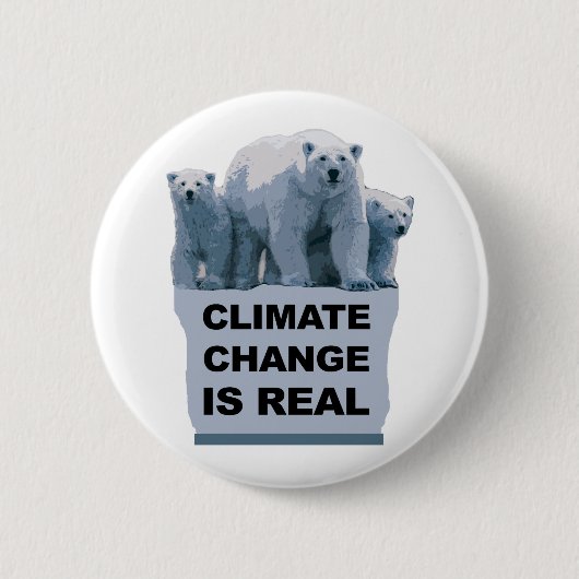 DER KLIMAWANDEL IST WIRKLICH BUTTON (Vorderseite)