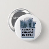 DER KLIMAWANDEL IST WIRKLICH BUTTON (Vorne & Hinten)