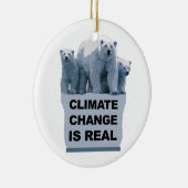 DER KLIMAWANDEL IST WIRKLICH KERAMIK ORNAMENT (Rechts)