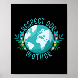 Der Klimawandel respektiert unsere Mutter, die den Poster