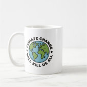 Der Klimawandel wird uns alle erdliebenen Planeten Kaffeetasse (Links)