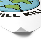 Der Klimawandel wird uns alle erdliebenen Planeten Poster (Ecke)
