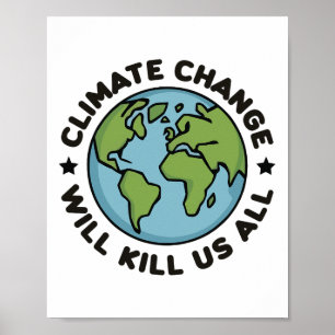 Der Klimawandel wird uns alle erdliebenen Planeten Poster