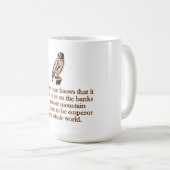Der kluge Mann weiß Kaffeetasse (VorderseiteRechts)