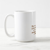 Der kluge Mann weiß Kaffeetasse (Links)