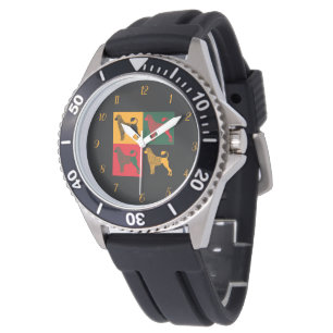 Der kluge portugiesische Wasserhund Armbanduhr