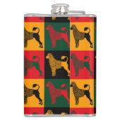 Der kluge portugiesische Wasserhund Flachmann (Rückseite)