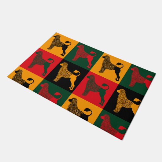 Der kluge portugiesische Wasserhund Fußmatte (Schrägansicht)