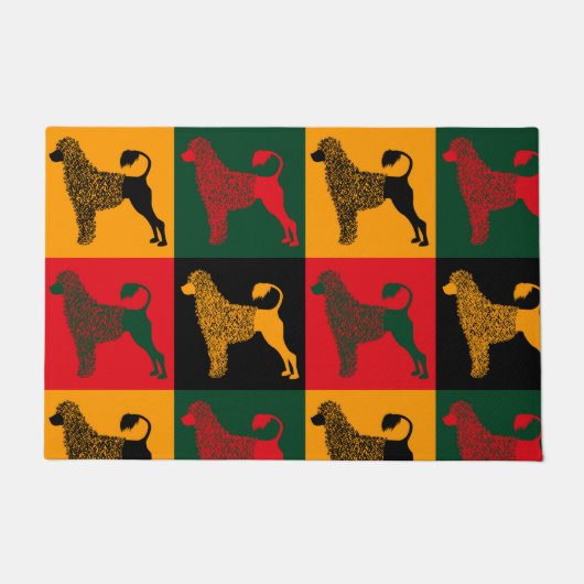 Der kluge portugiesische Wasserhund Fußmatte (Vorderseite)