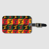 Der kluge portugiesische Wasserhund Gepäckanhänger (Vorderseite (Horizontal))