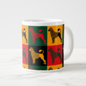 Der kluge portugiesische Wasserhund Jumbo-Tasse (Vorderseite Rechts)