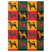 Der kluge portugiesische Wasserhund Klemmbrett (Rückseite)