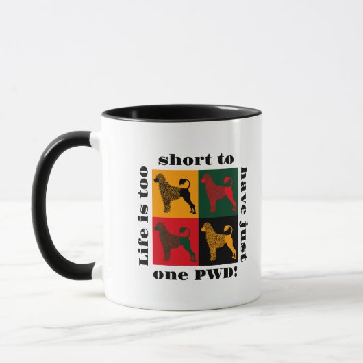 Der kluge portugiesische Wasserhund Tasse (Links)