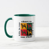 Der kluge portugiesische Wasserhund Tasse (Links)