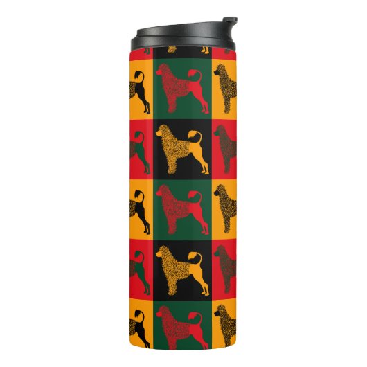 Der kluge portugiesische Wasserhund Thermosbecher (Nach links gedreht)