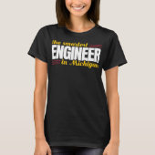 Der klügste Ingenieur im Michigan-T - Shirt (Vorderseite)