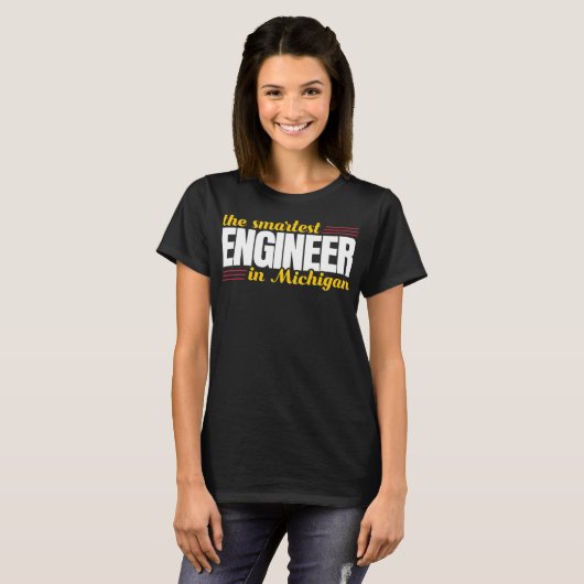 Der klügste Ingenieur im Michigan-T - Shirt (Vorne ganz)