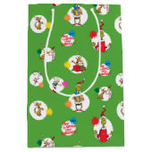 Der Knackpunkt | Christmas Dot Pattern Mittlere Geschenktüte (Vorderseite)