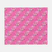 Der Knackpunkt | Cindy-Lou Who Pink Holiday Patter Fleecedecke (Vorderseite (Horizontal))
