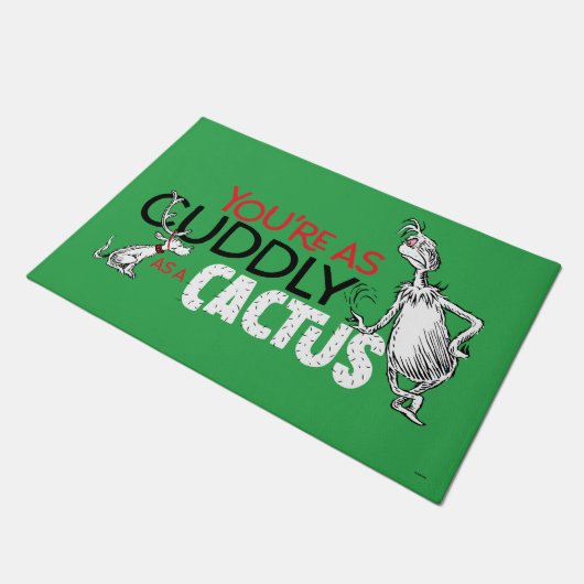 Der Knackpunkt | Du bist so kuschelig wie ein Kakt Fußmatte (Schrägansicht)