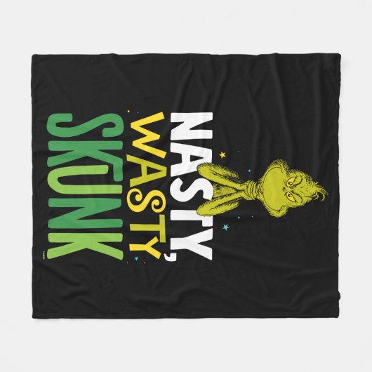 Der Knackpunkt | Ekliger Abfall Skunk Fleecedecke (Vorderseite (Horizontal))