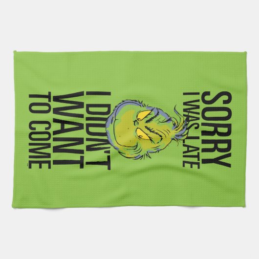 Der Knackpunkt | Es tut mir leid, dass ich zu spät Geschirrtuch (Horizontal)