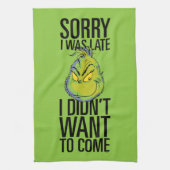 Der Knackpunkt | Es tut mir leid, dass ich zu spät Geschirrtuch (Vertikal)