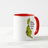 Der Knackpunkt | Funny Restruction Grinch Face Tasse (VorderseiteRechts)