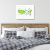 Der Knackpunkt | Gefühl Extra Grinchy Heute 4 Leinwanddruck (Insitu (Schlafzimmer))